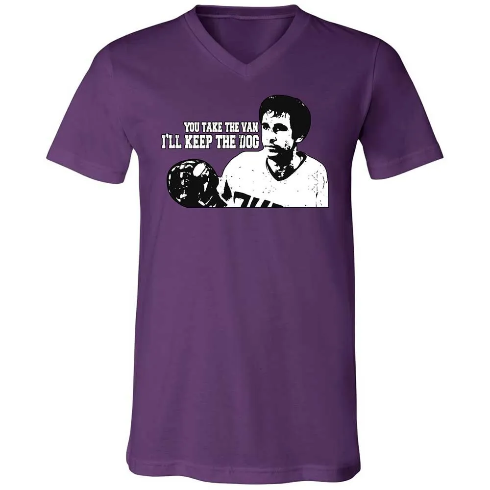 Unisex V-Neck T-Shirt - YB67RA82 - Team Purple - 10