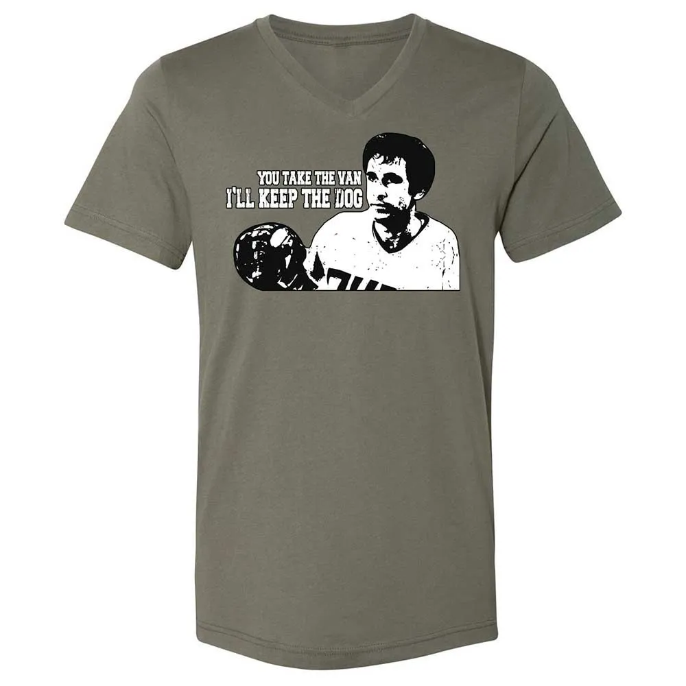 Unisex V-Neck T-Shirt - YB67RA82 - Military Green - 11