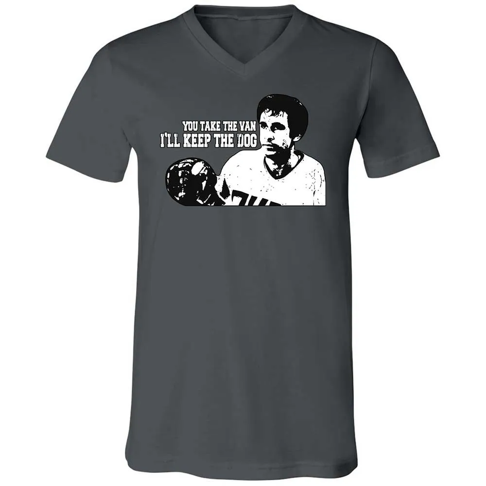 Unisex V-Neck T-Shirt - YB67RA82 - Asphalt - 13