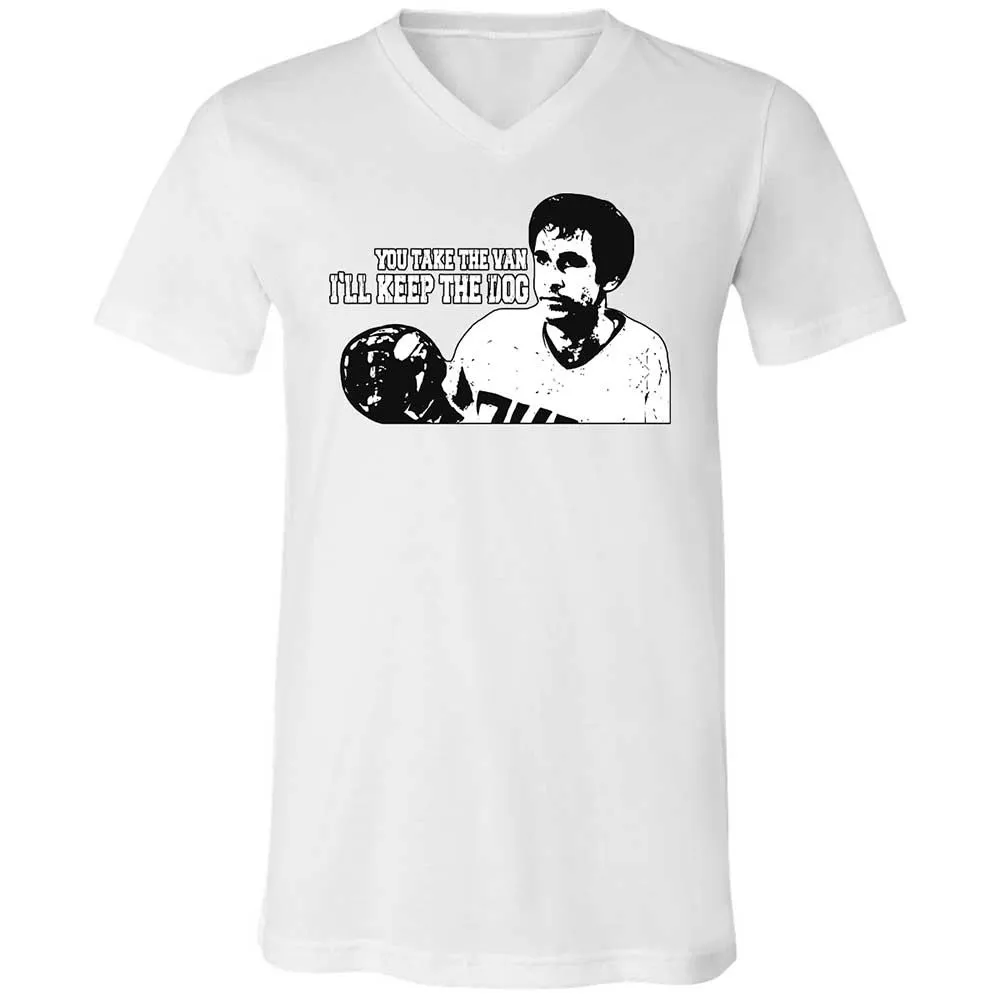 Unisex V-Neck T-Shirt - YB67RA82 - White - 16