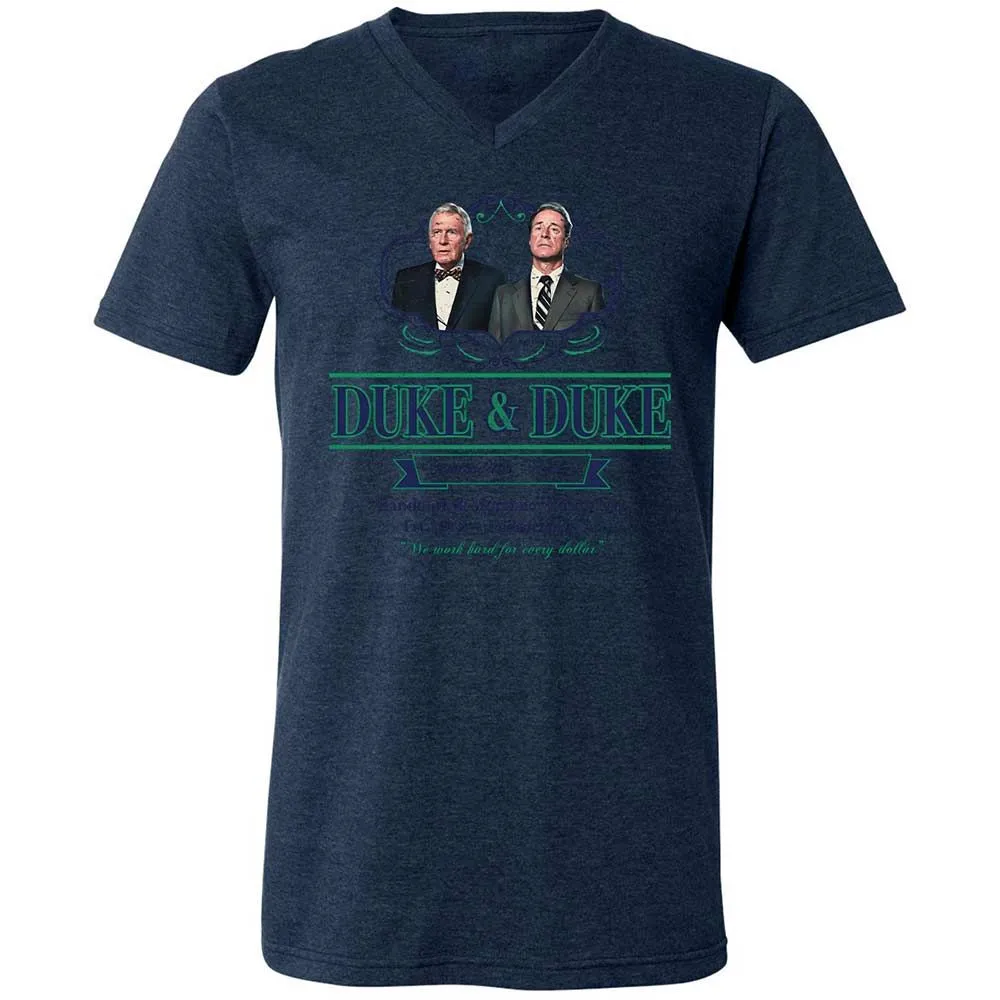 Unisex V-Neck T-Shirt - L7579SH3 - Heather Navy - 13