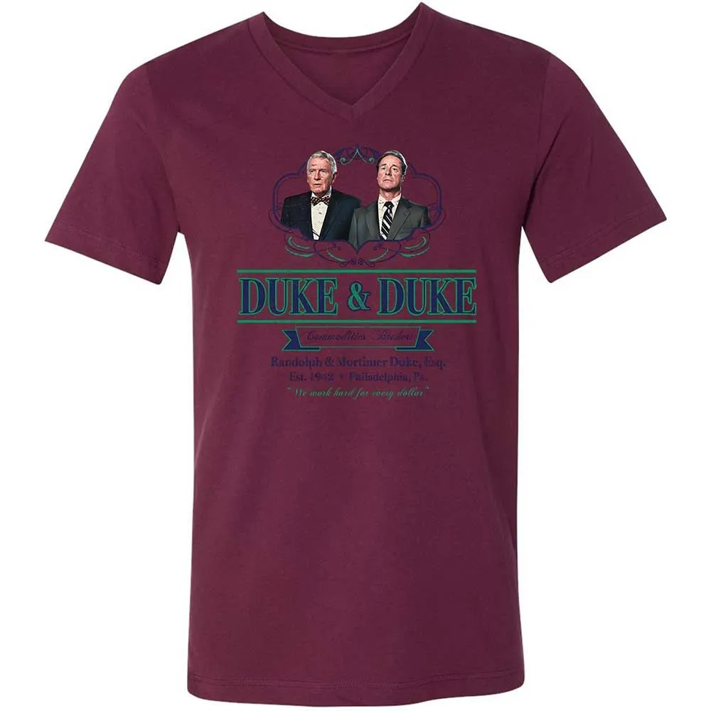 Unisex V-Neck T-Shirt - L7579SH3 - Maroon - 14