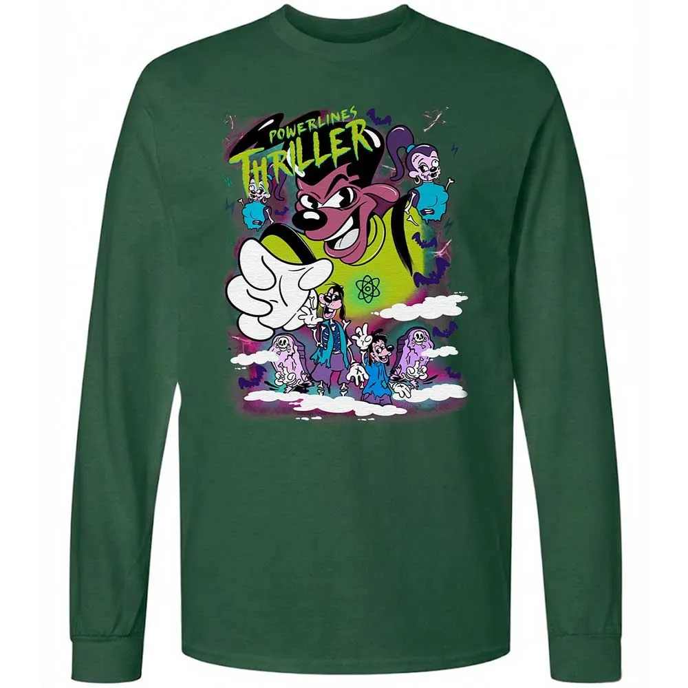 Vintage Pop Cartoon Horror Mashup - Forest Green - 4