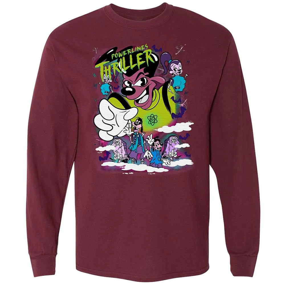 Vintage Pop Cartoon Horror Mashup - Maroon - 6