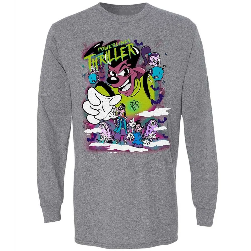 Vintage Pop Cartoon Horror Mashup - Graphite Heather - 8