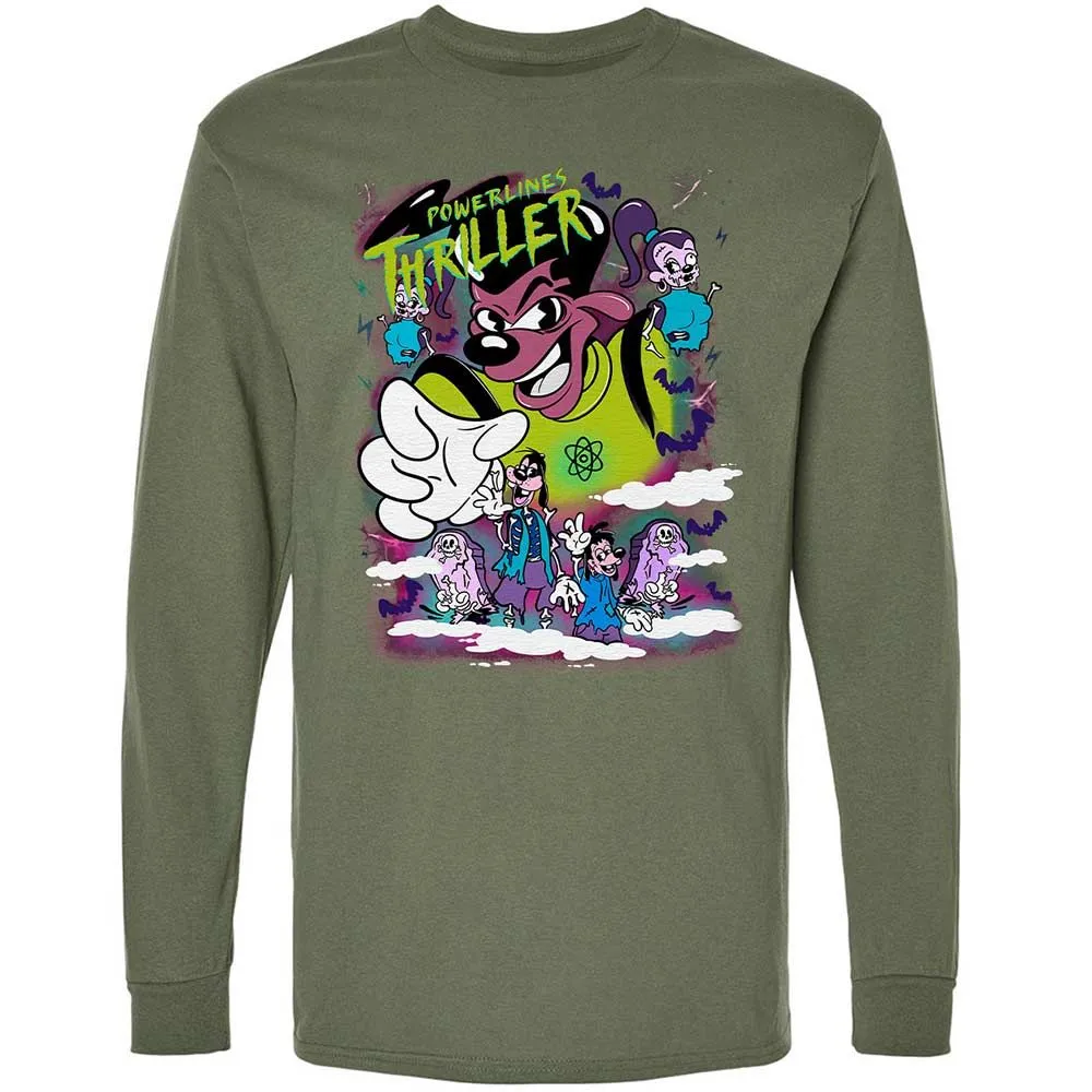 Vintage Pop Cartoon Horror Mashup - Military Green - 9