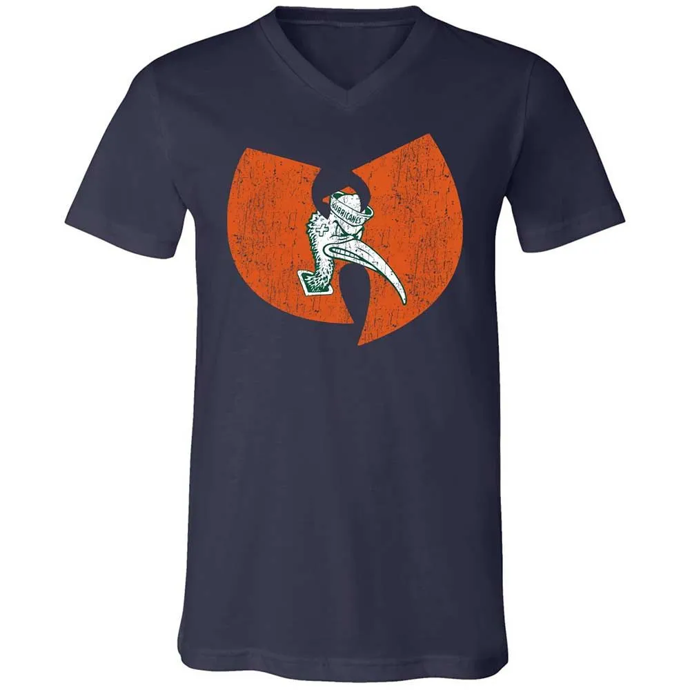 Unisex V-Neck T-Shirt - 664ZFFS9 - Navy - 2