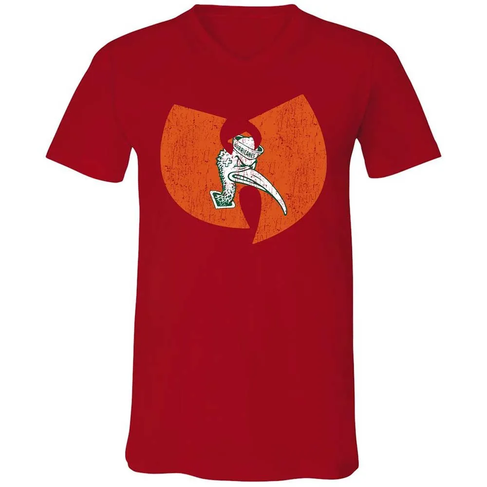 Unisex V-Neck T-Shirt - 664ZFFS9 - Red - 6