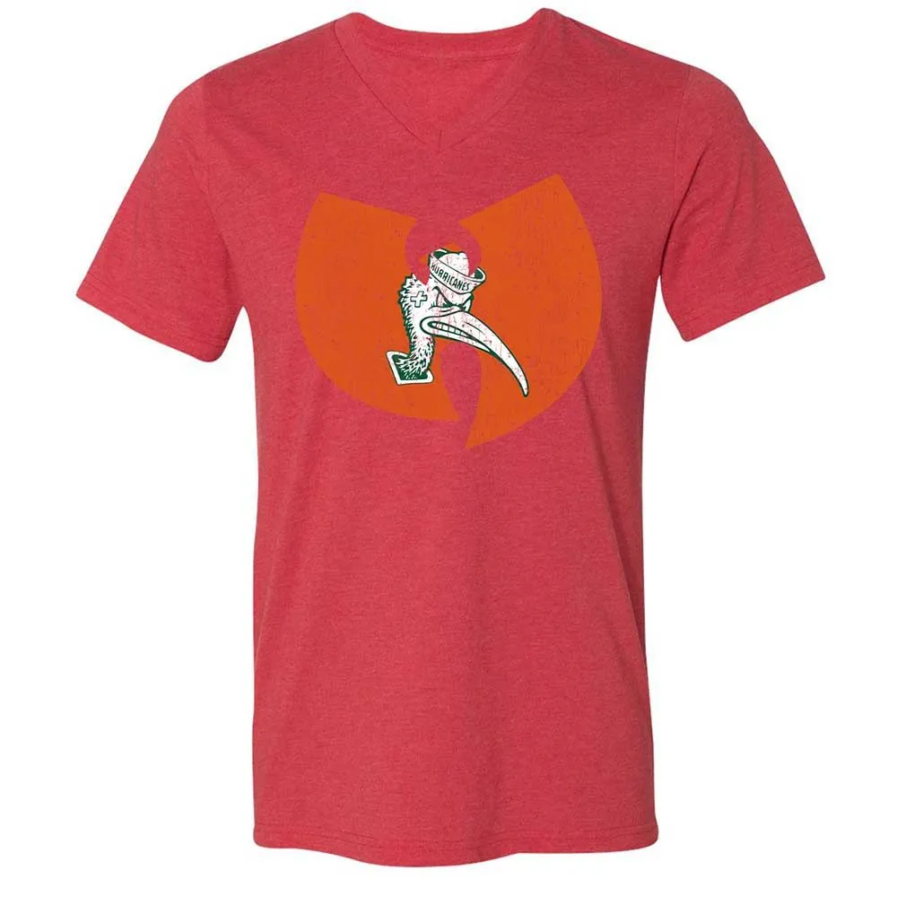 Unisex V-Neck T-Shirt - 664ZFFS9 - Heather Red - 7