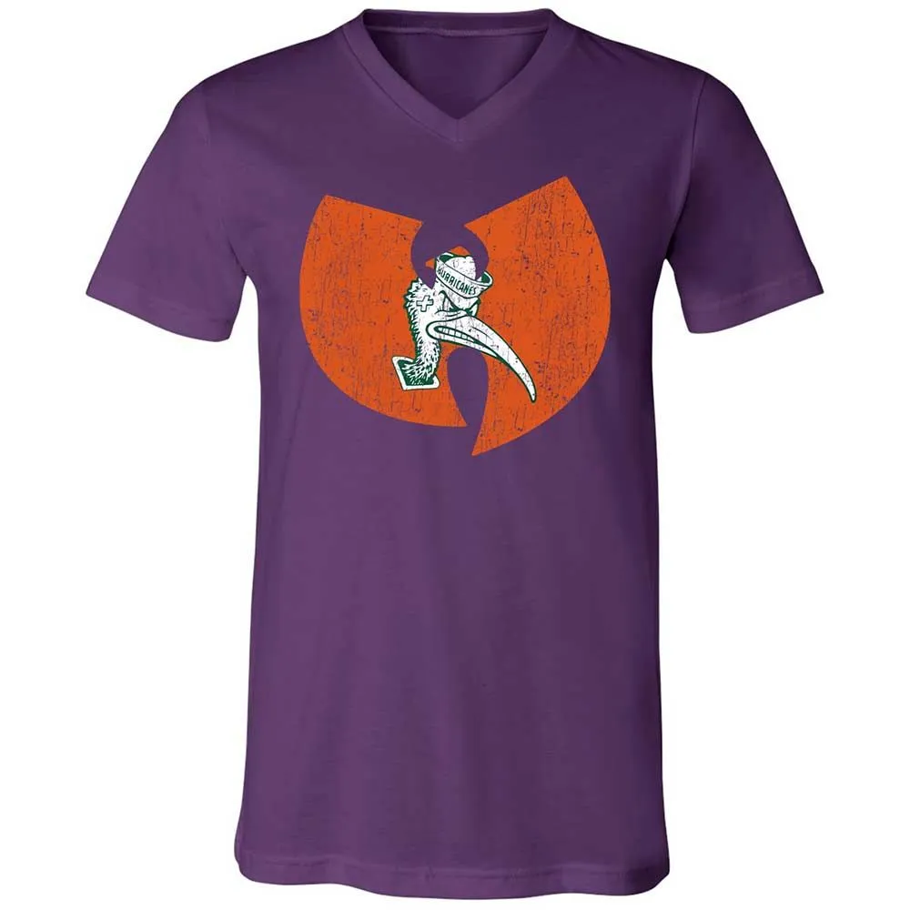 Unisex V-Neck T-Shirt - 664ZFFS9 - Team Purple - 10