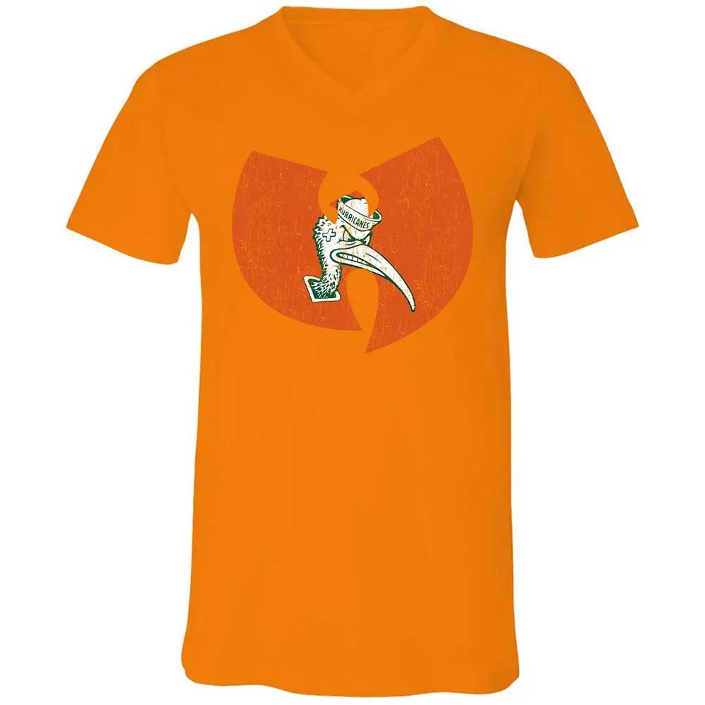 Unisex V-Neck T-Shirt - 664ZFFS9 - Orange - 12