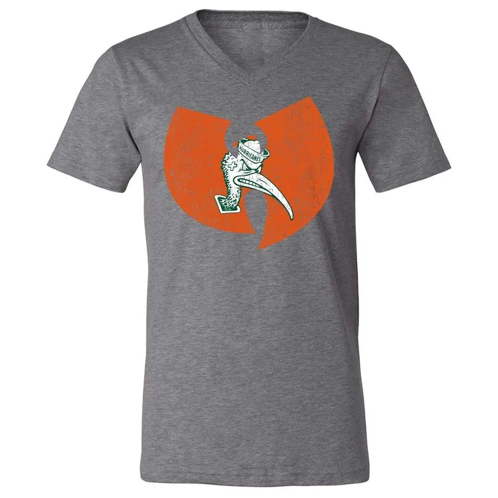 Unisex V-Neck T-Shirt - 664ZFFS9 - Deep Heather - 14
