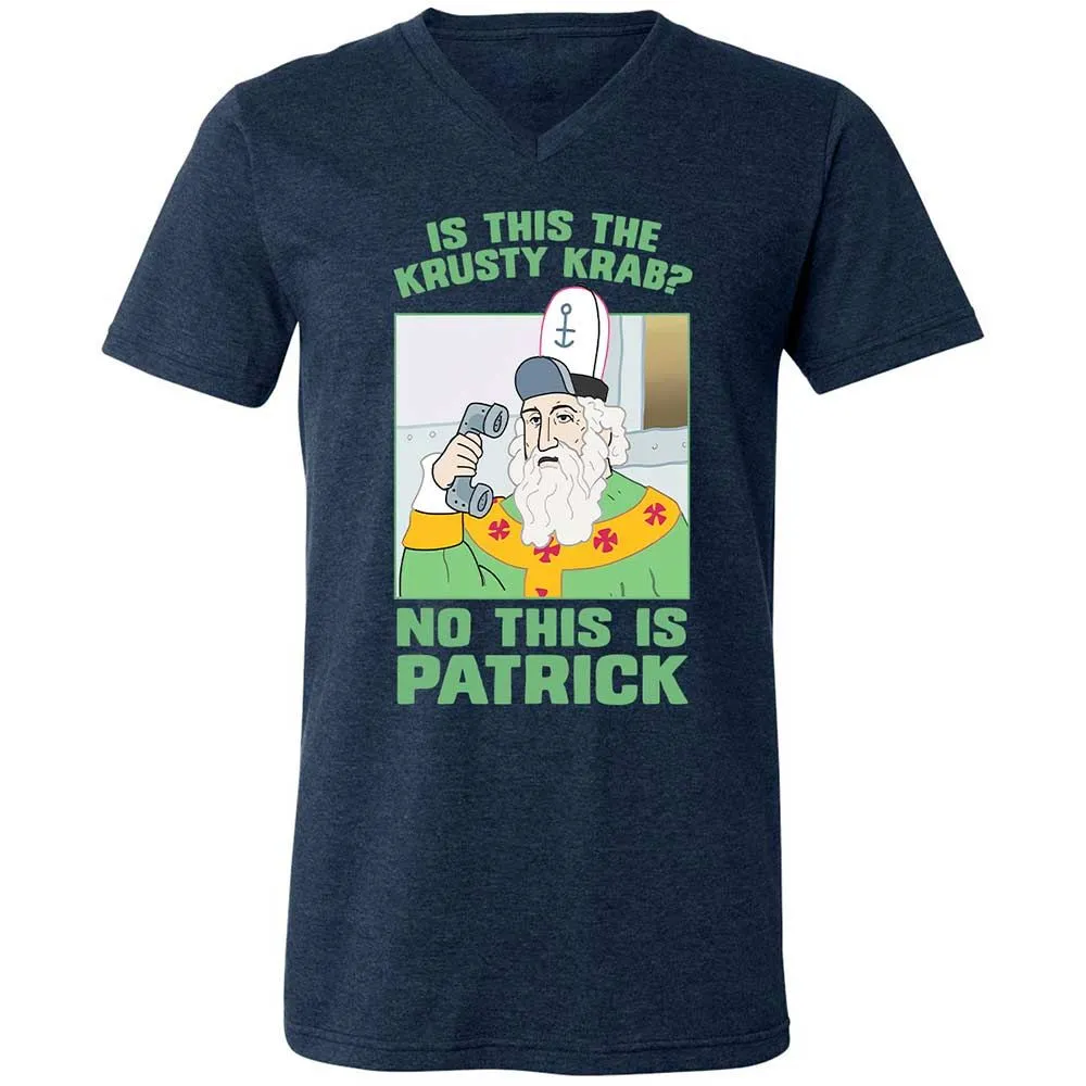 Unisex V-Neck T-Shirt - E3R2DVSP - Heather Navy - 13