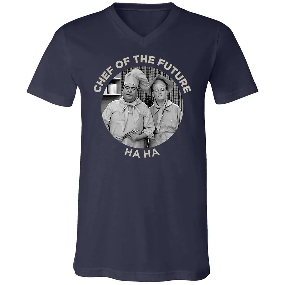 Unisex V-Neck T-Shirt - 6XYWNQQQ - Navy - 2
