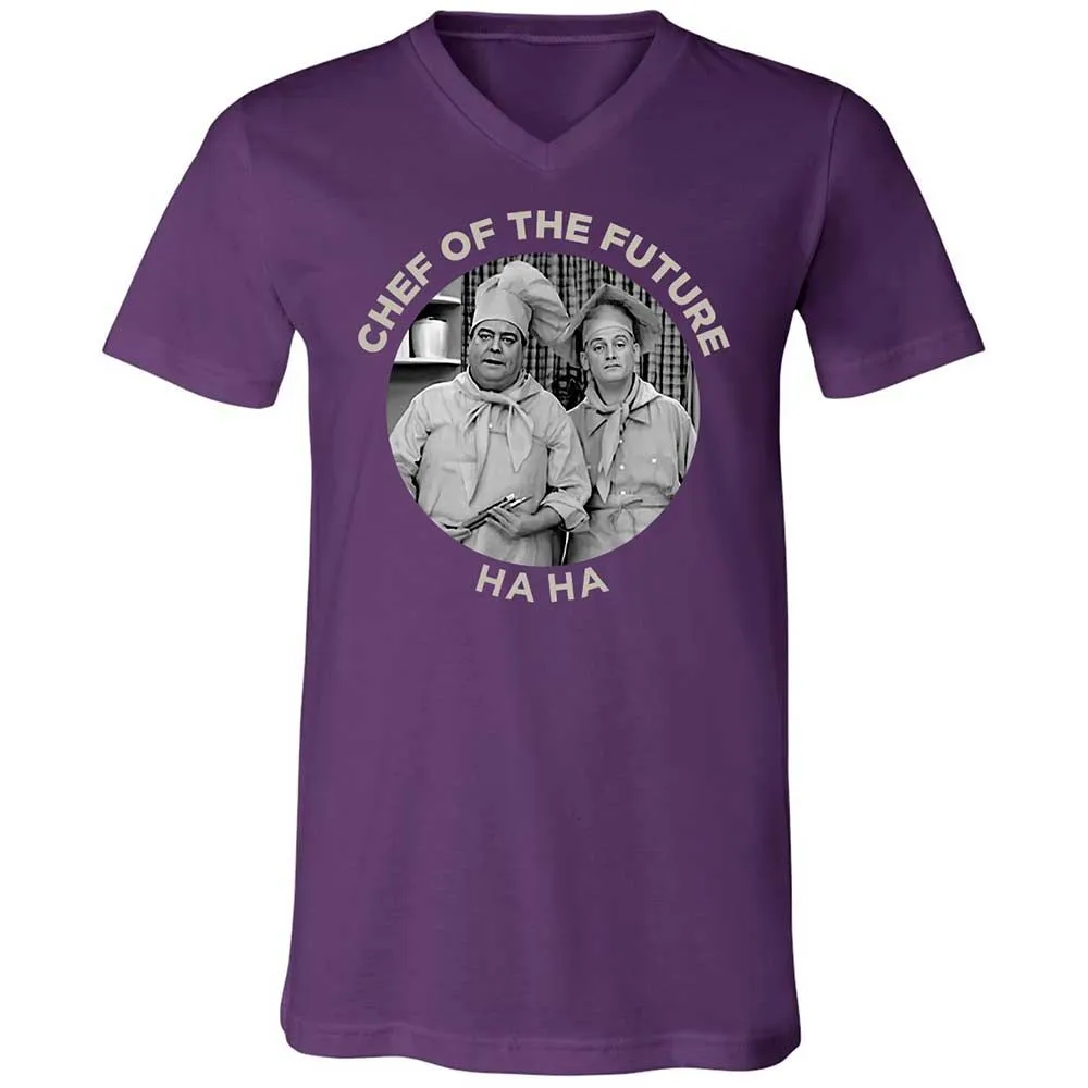 Unisex V-Neck T-Shirt - 6XYWNQQQ - Team Purple - 10