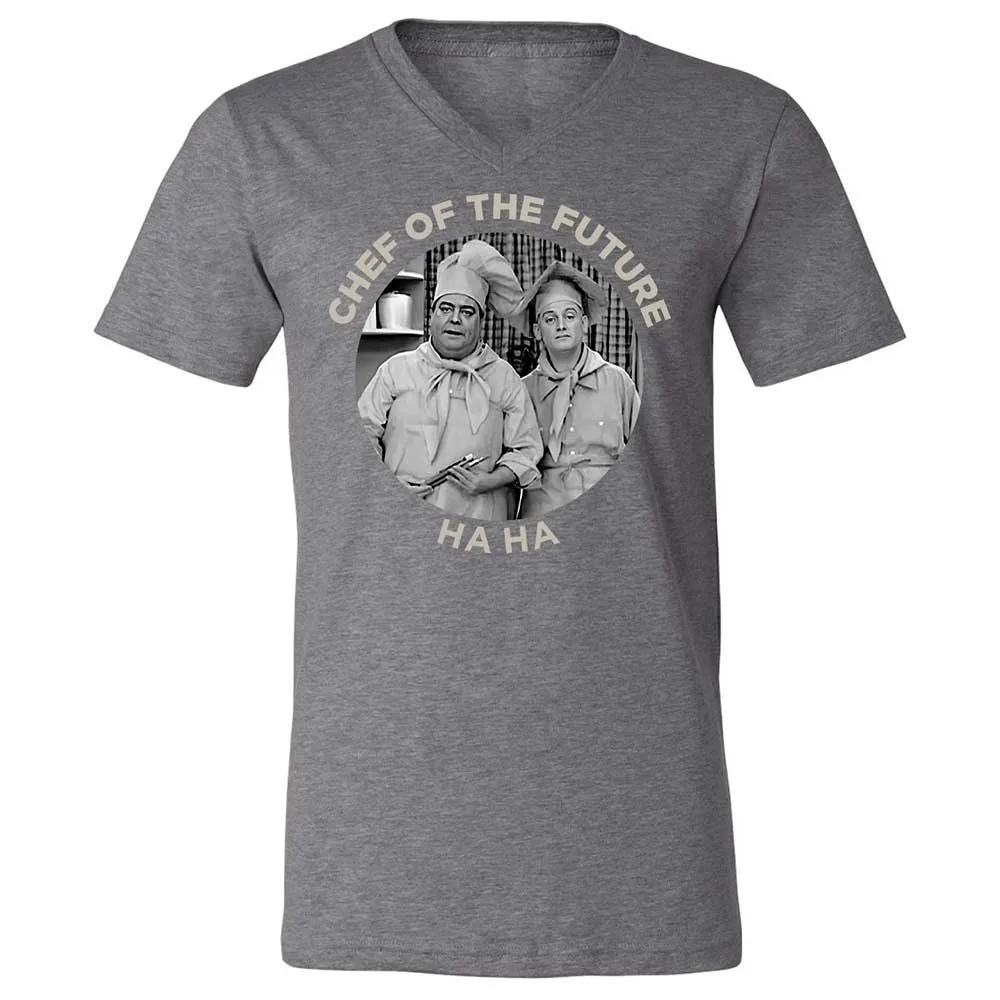 Unisex V-Neck T-Shirt - 6XYWNQQQ - Deep Heather - 14