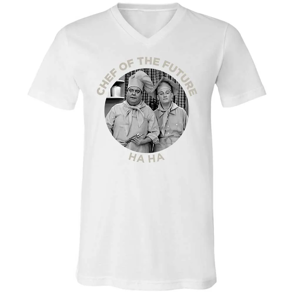 Unisex V-Neck T-Shirt - 6XYWNQQQ - White - 16