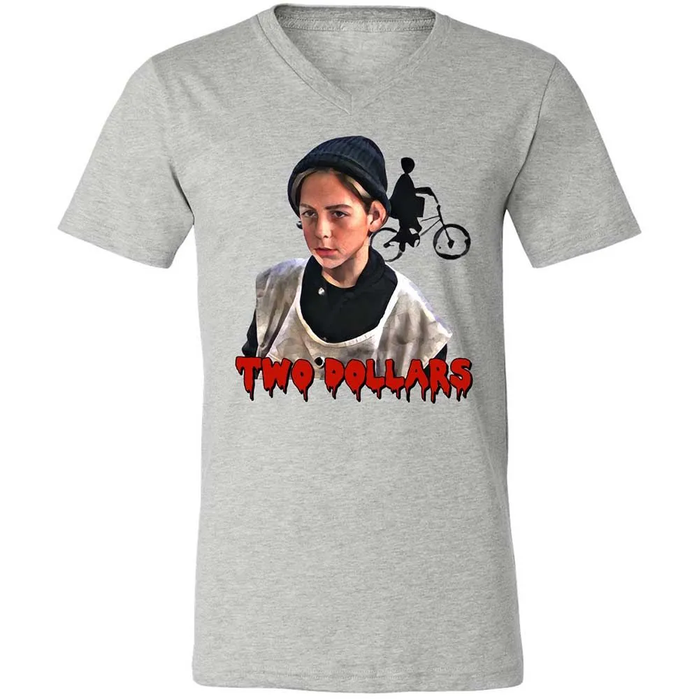 Unisex V-Neck T-Shirt - Z2UPECGS - Athletic Heather - 2
