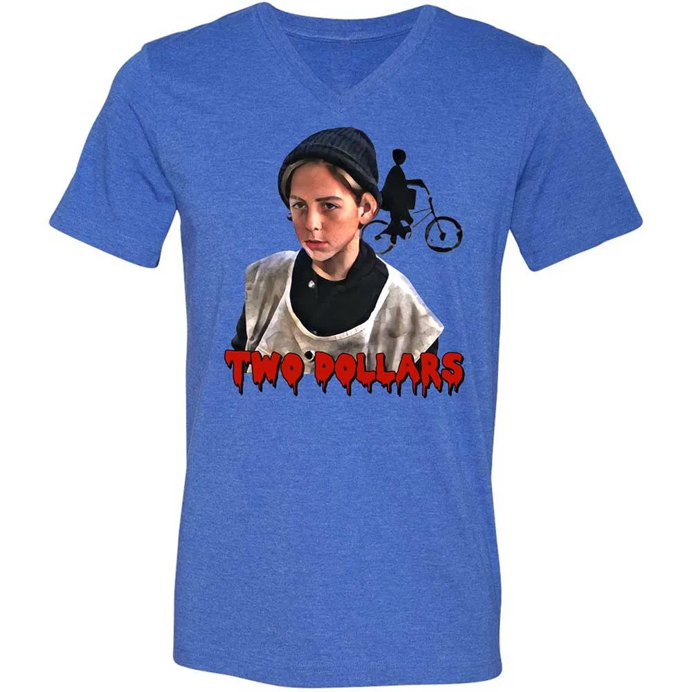 Unisex V-Neck T-Shirt - Z2UPECGS - Heather True Royal - 4