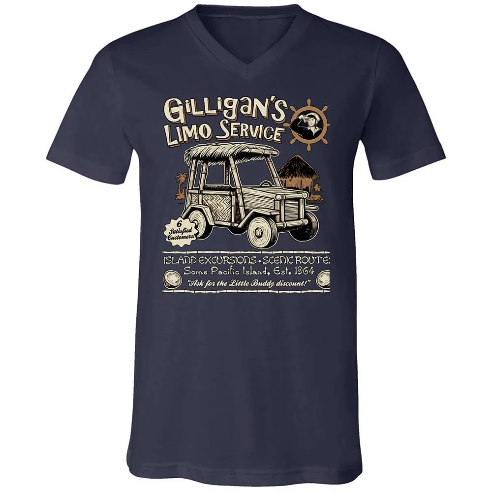 Unisex V-Neck T-Shirt - 6BLZMP7U - Navy - 2