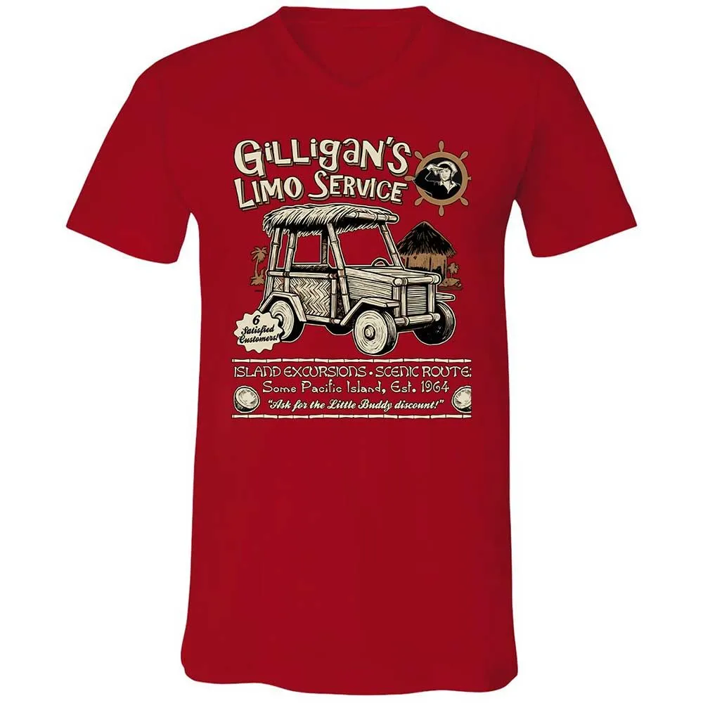 Unisex V-Neck T-Shirt - 6BLZMP7U - Red - 6
