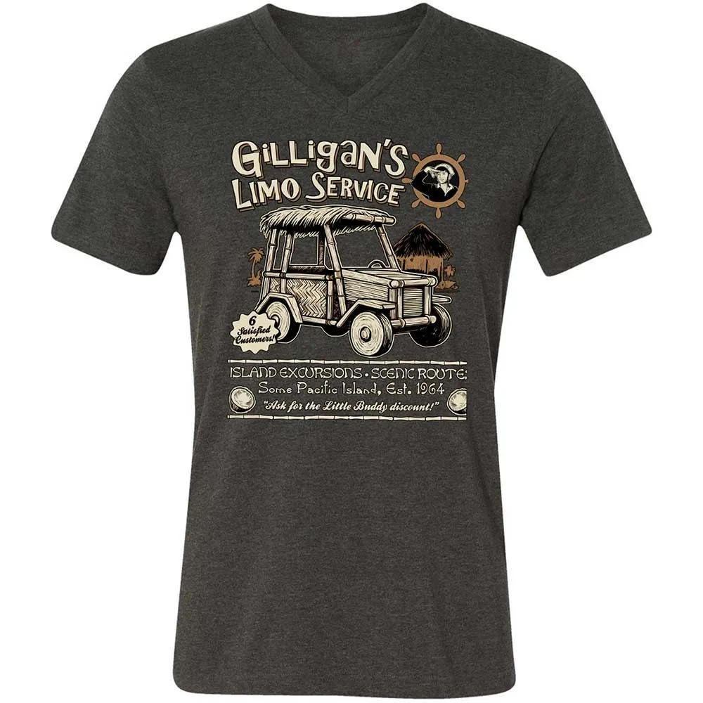 Unisex V-Neck T-Shirt - 6BLZMP7U - Dark Grey Heather - 9
