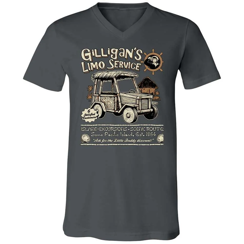Unisex V-Neck T-Shirt - 6BLZMP7U - Asphalt - 13