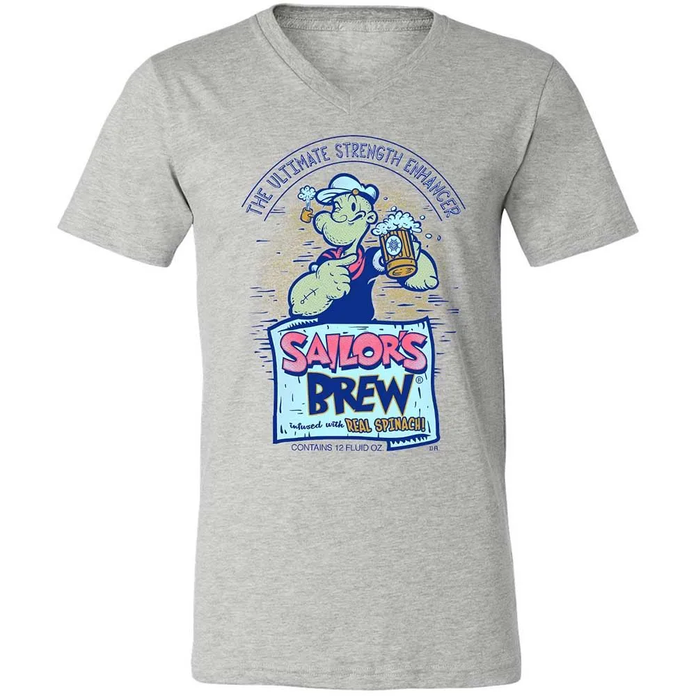 Unisex V-Neck T-Shirt - 6WMN7SPM - Athletic Heather - 2