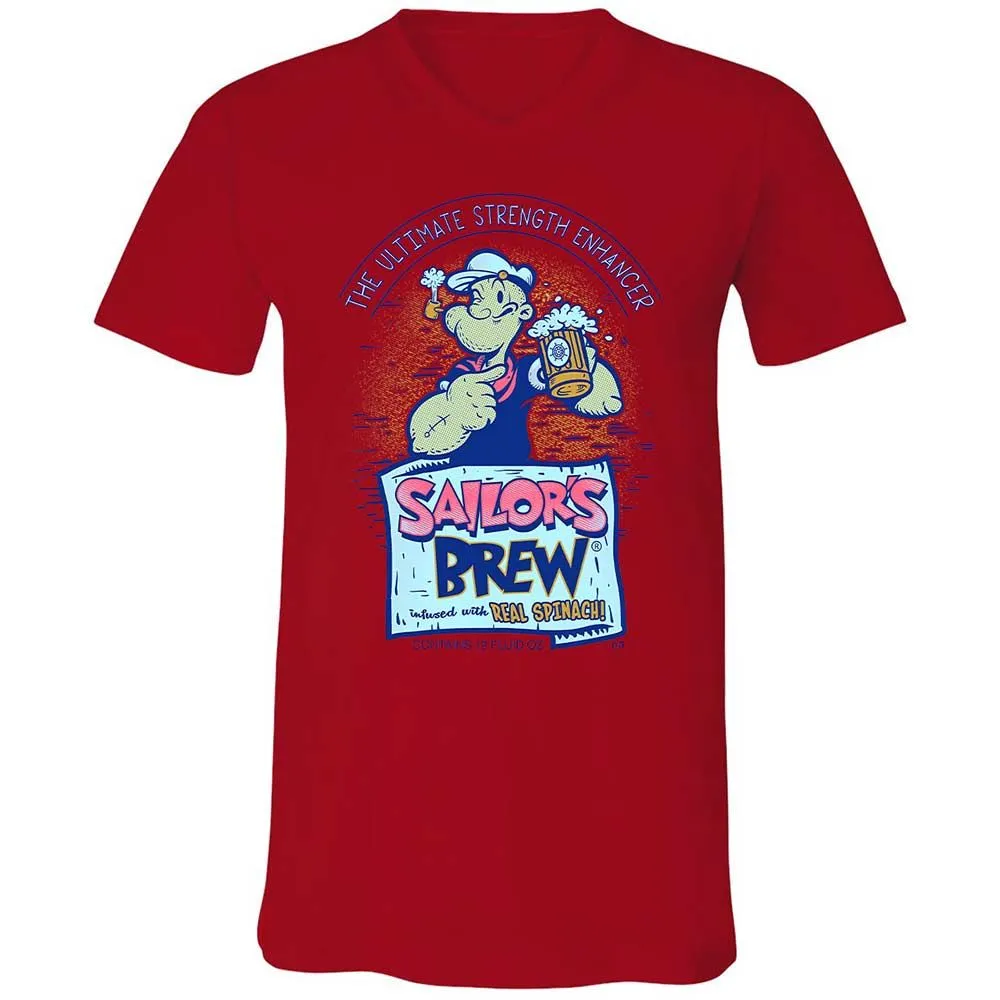 Unisex V-Neck T-Shirt - 6WMN7SPM - Red - 5