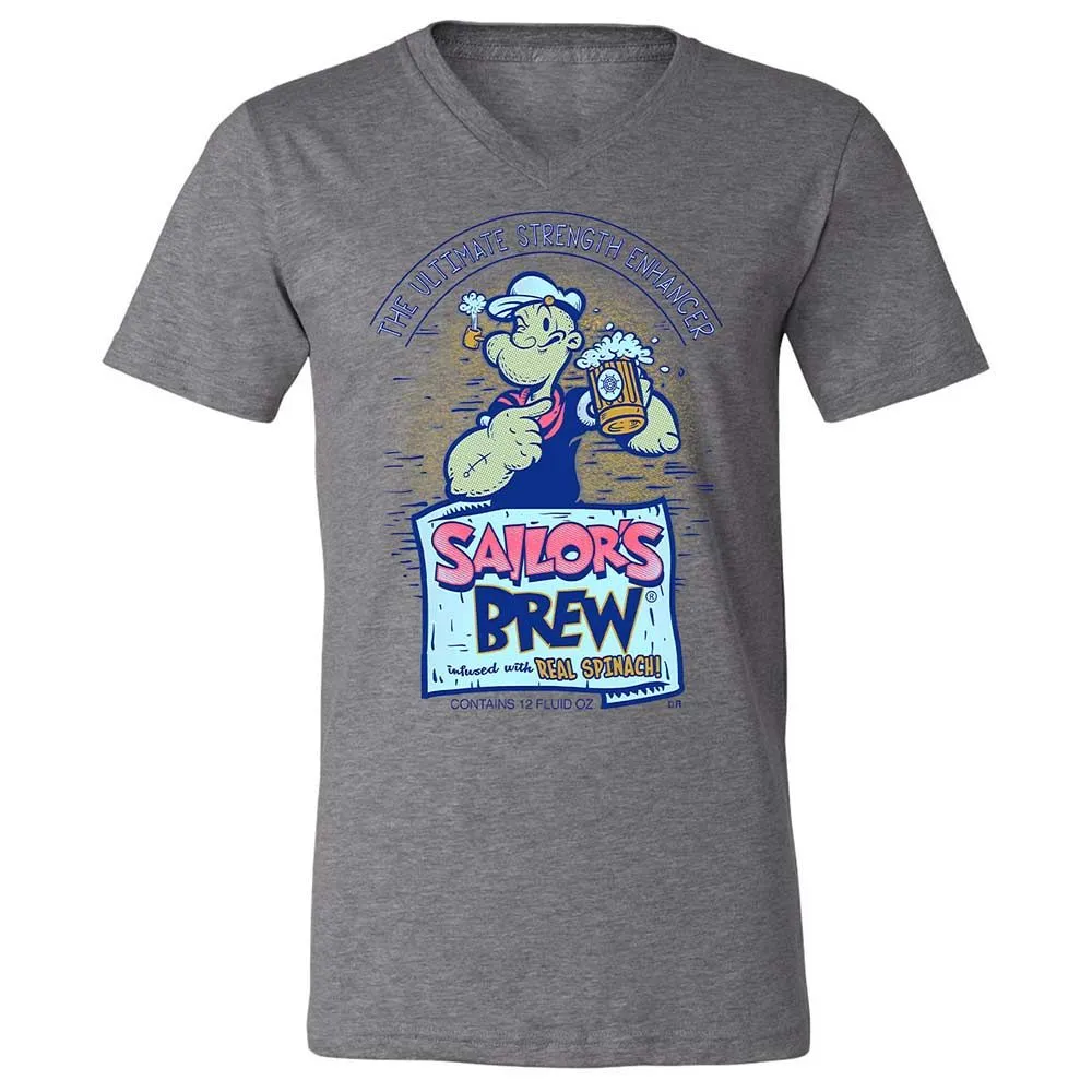 Unisex V-Neck T-Shirt - 6WMN7SPM - Deep Heather - 9