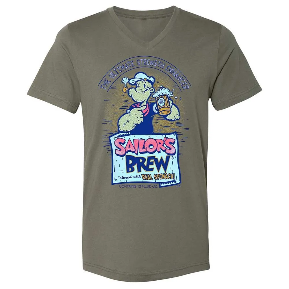 Unisex V-Neck T-Shirt - 6WMN7SPM - Military Green - 15