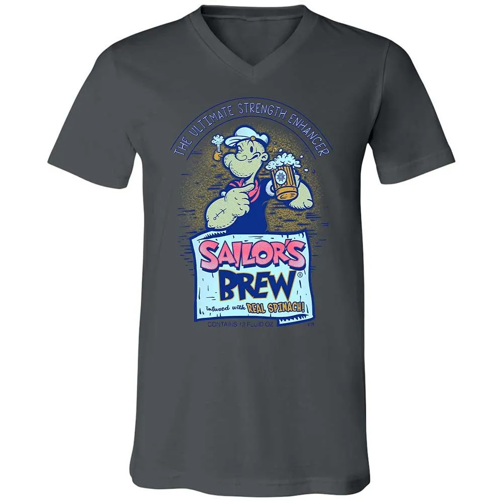 Unisex V-Neck T-Shirt - 6WMN7SPM - Asphalt - 16