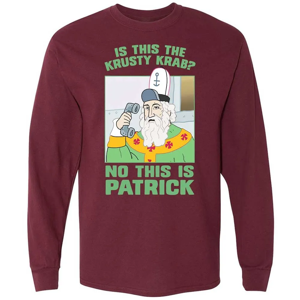 Long Sleeve T-Shirt - SQJR8M9R - Maroon - 16