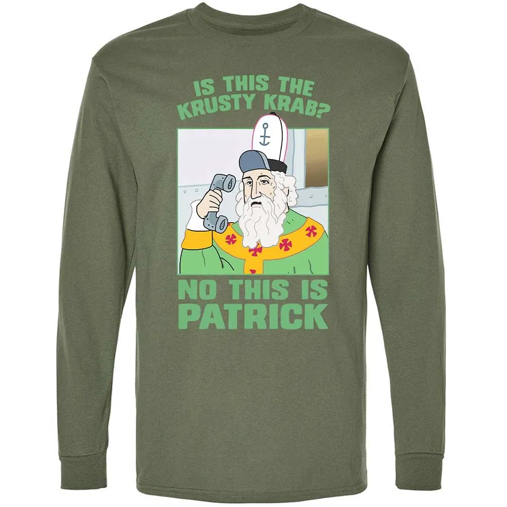 Long Sleeve T-Shirt - SQJR8M9R - Military Green - 19