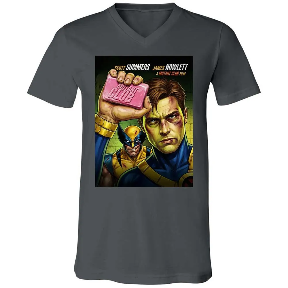 Unisex V-Neck T-Shirt - AUZQ2888 - Asphalt - 13