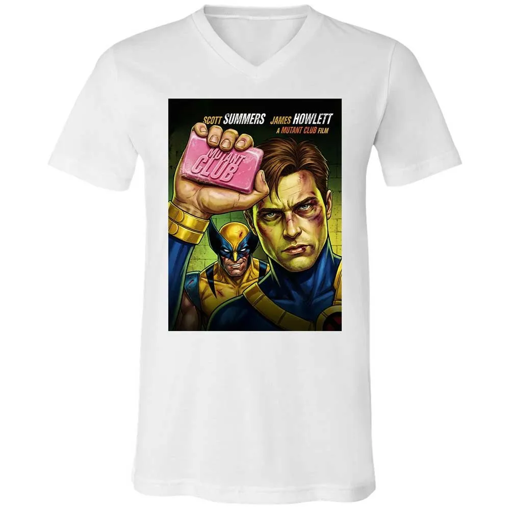 Unisex V-Neck T-Shirt - AUZQ2888 - White - 16