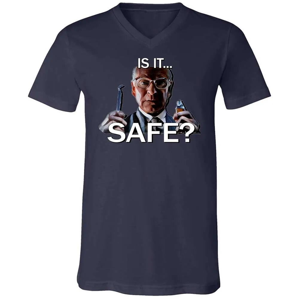Unisex V-Neck T-Shirt - RNASDEM8 - Navy - 12