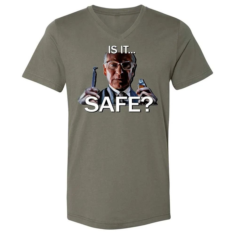 Unisex V-Neck T-Shirt - RNASDEM8 - Military Green - 15