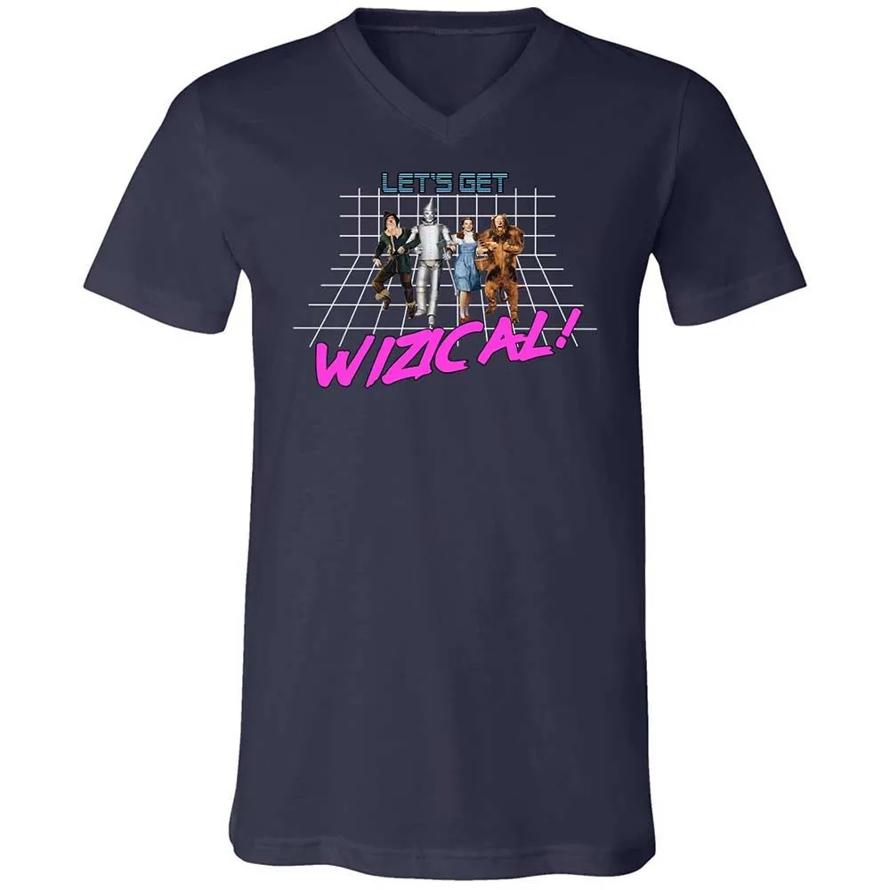 Unisex V-Neck T-Shirt - PM9Q4QXW - Navy - 2