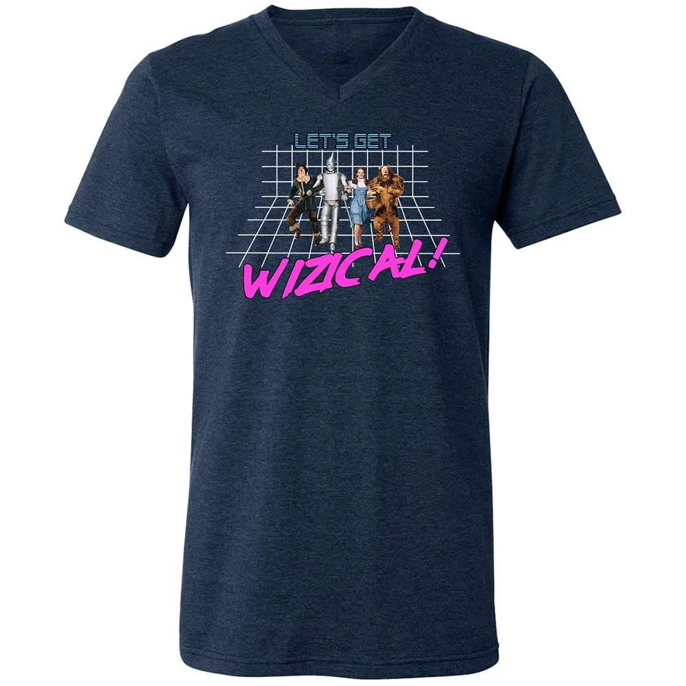 Unisex V-Neck T-Shirt - PM9Q4QXW - Heather Navy - 3