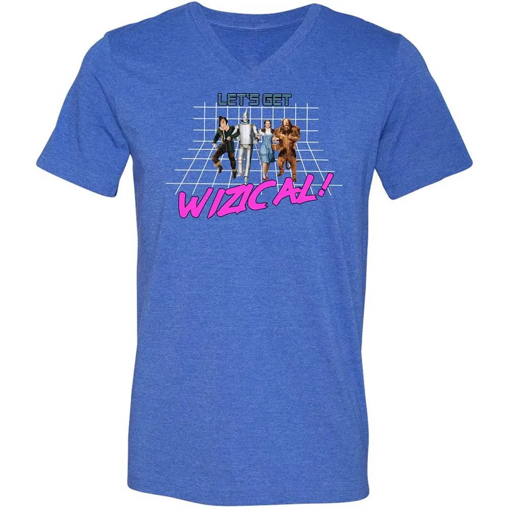 Unisex V-Neck T-Shirt - PM9Q4QXW - Heather True Royal - 5