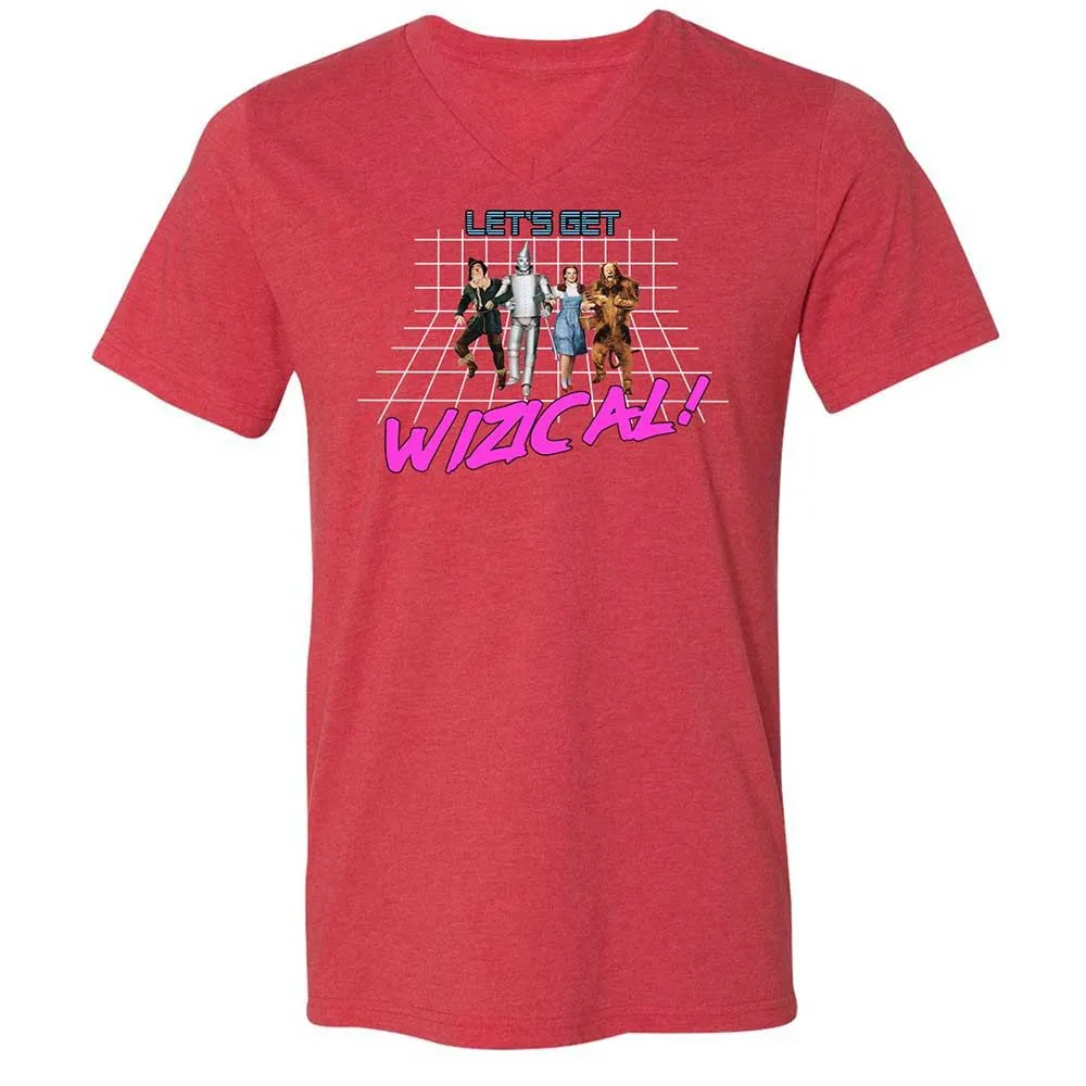 Unisex V-Neck T-Shirt - PM9Q4QXW - Heather Red - 7
