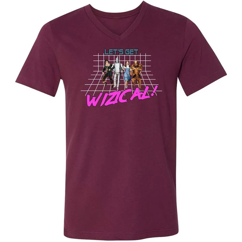 Unisex V-Neck T-Shirt - PM9Q4QXW - Maroon - 8