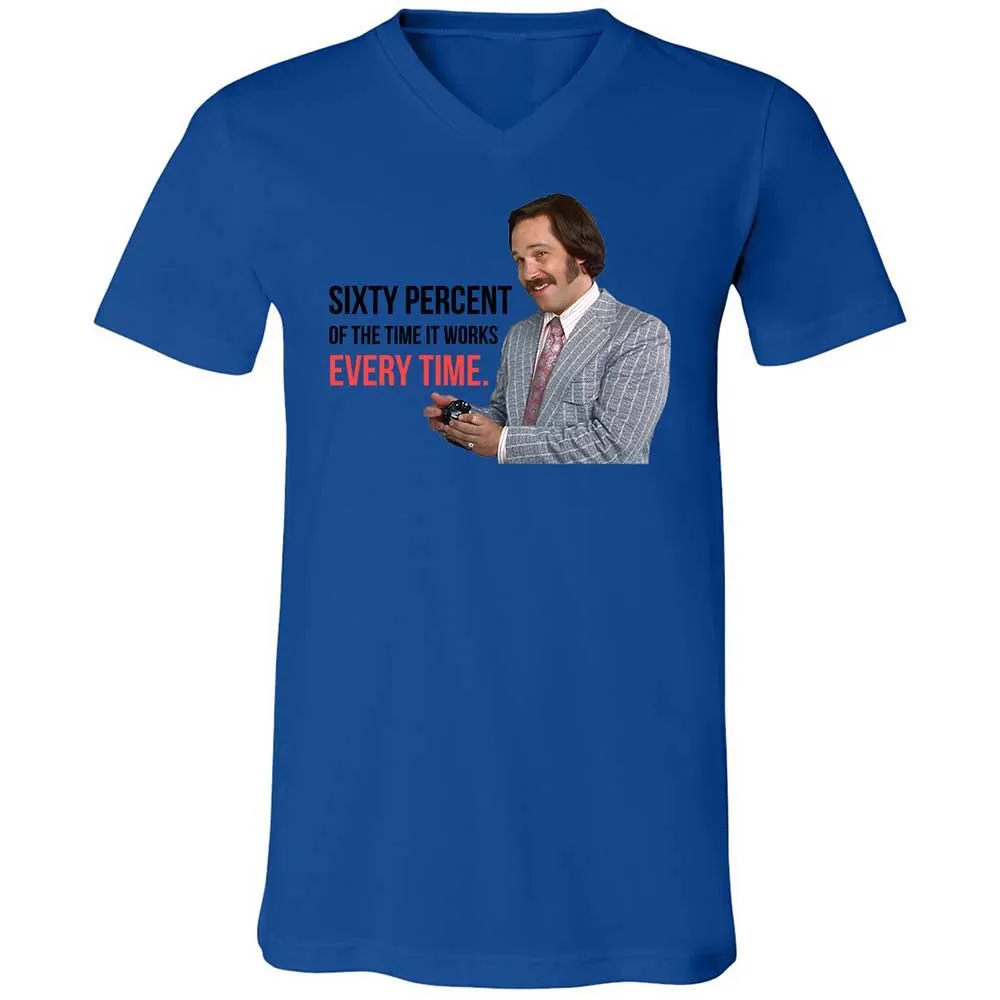 Unisex V-Neck T-Shirt - VZFYVV25 - True Royal - 3