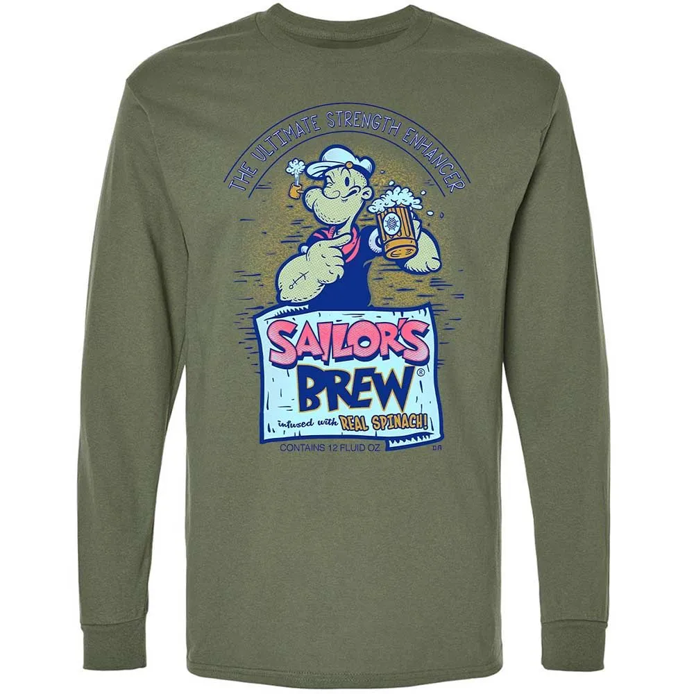 Long Sleeve T-Shirt - XQRSCW7R - Military Green - 19