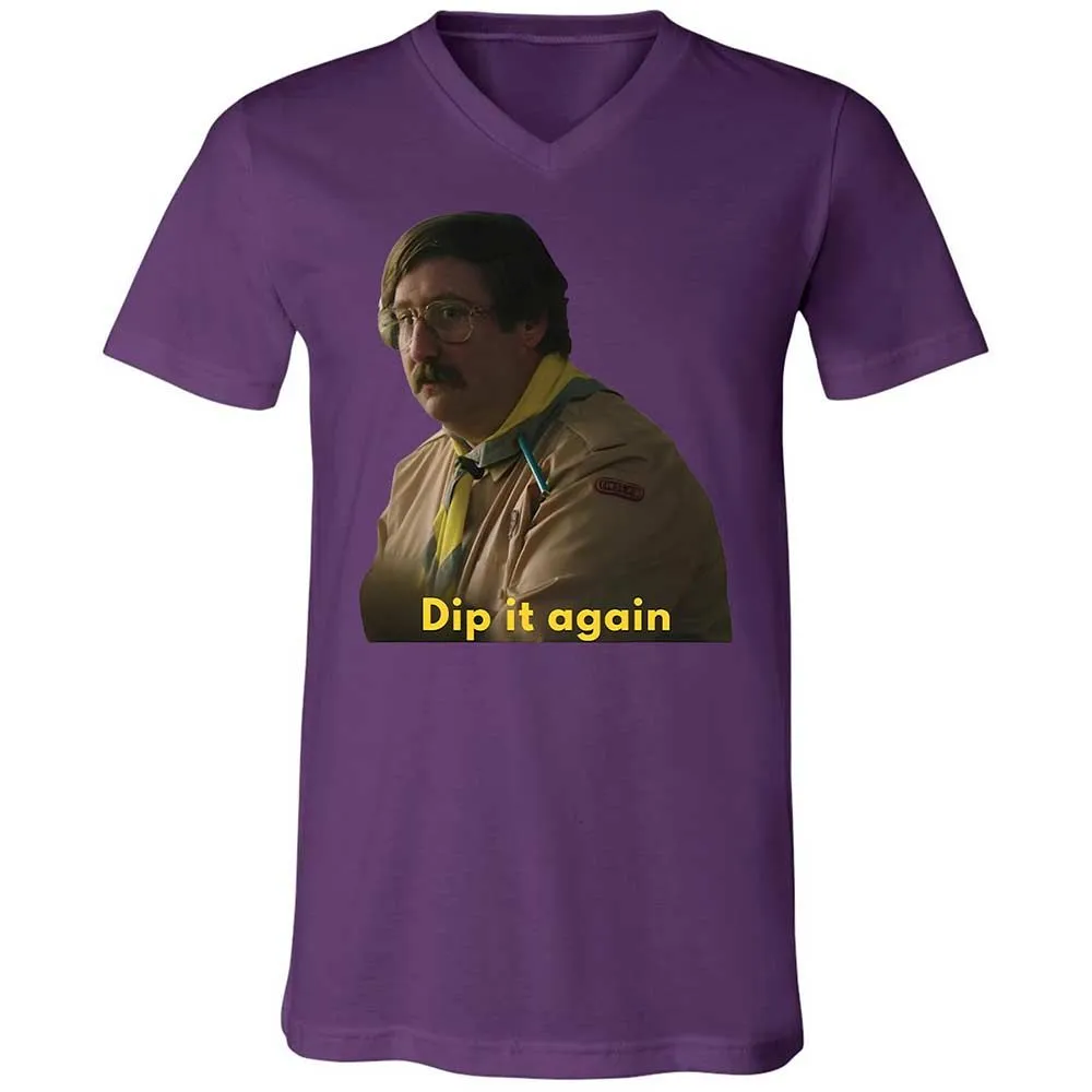 Unisex V-Neck T-Shirt - ZHDCX32W - Team Purple - 10