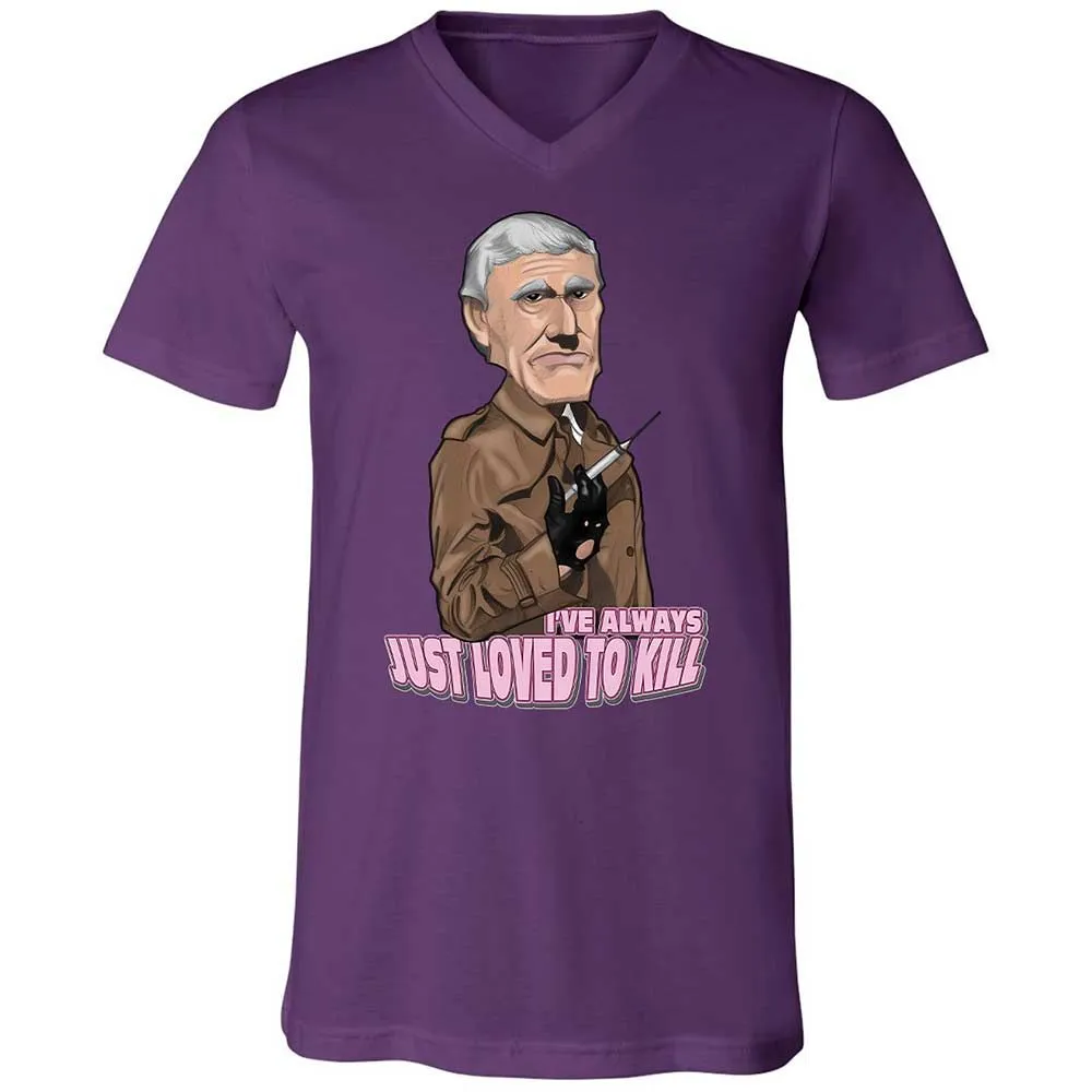 Unisex V-Neck T-Shirt - KF7LL57M - Team Purple - 10