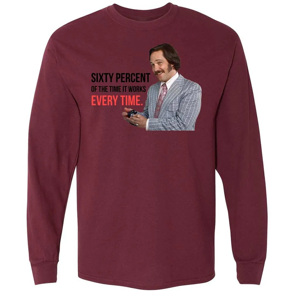 Long Sleeve T-Shirt - VZTFAA6U - Maroon - 16