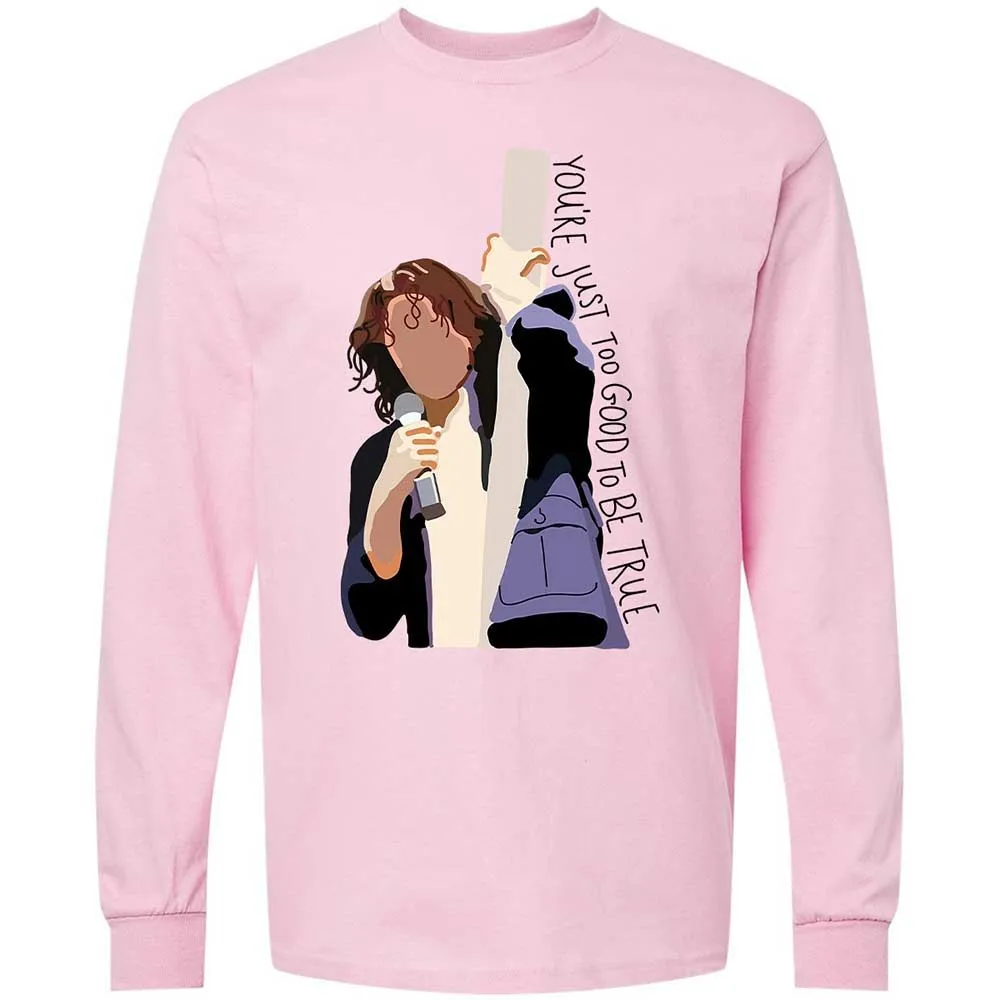 Long Sleeve T-Shirt - B1E4SJT9 - Light Pink - 6