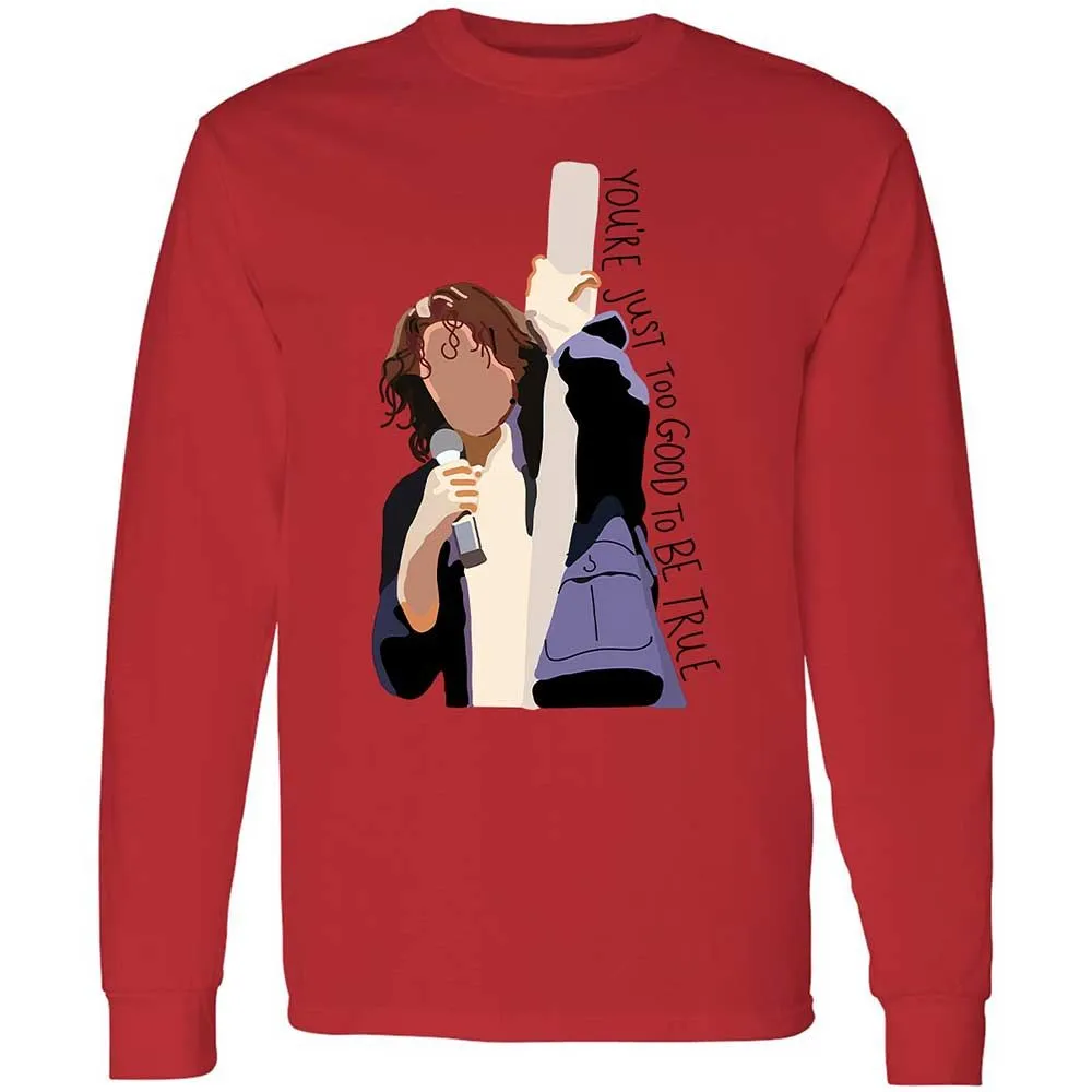 Long Sleeve T-Shirt - B1E4SJT9 - Red - 8